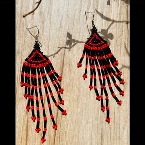 Native Cora Artisan Beaded Earring Set